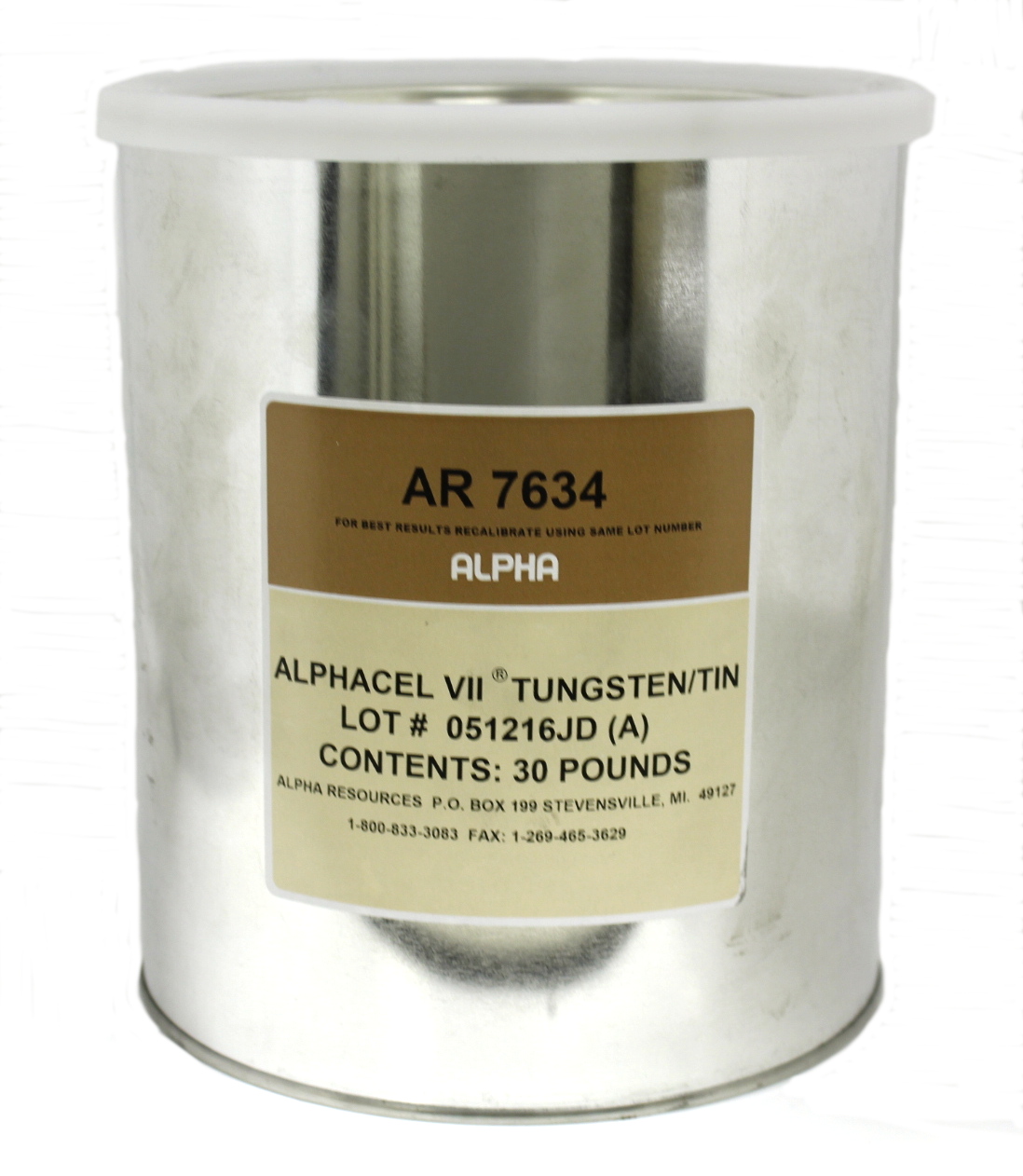 View Alphacel® VII, -20/ +40 Mesh Tin/Tungsten, Bulk