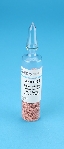 View Copper Wires for S Analysis High Purity Reduced (4 x 0.5mm)