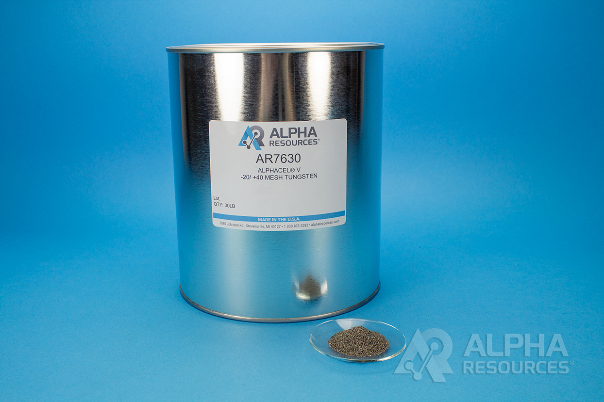 View Alphacel® V, -20/ +40 Mesh Tungsten, Bulk