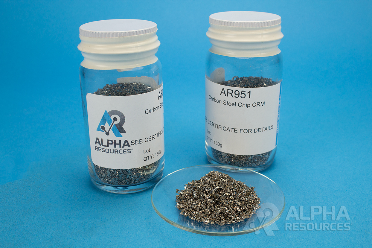 View Carbon, Sulfur and Nitrogen Steel Chip CRM (C= 0.167%, S= 0.022%, N= 0.0100%)