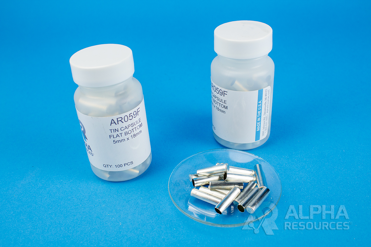 View Smooth Wall Tin Capsule (H=18mm, D=5mm) Flat Bottom