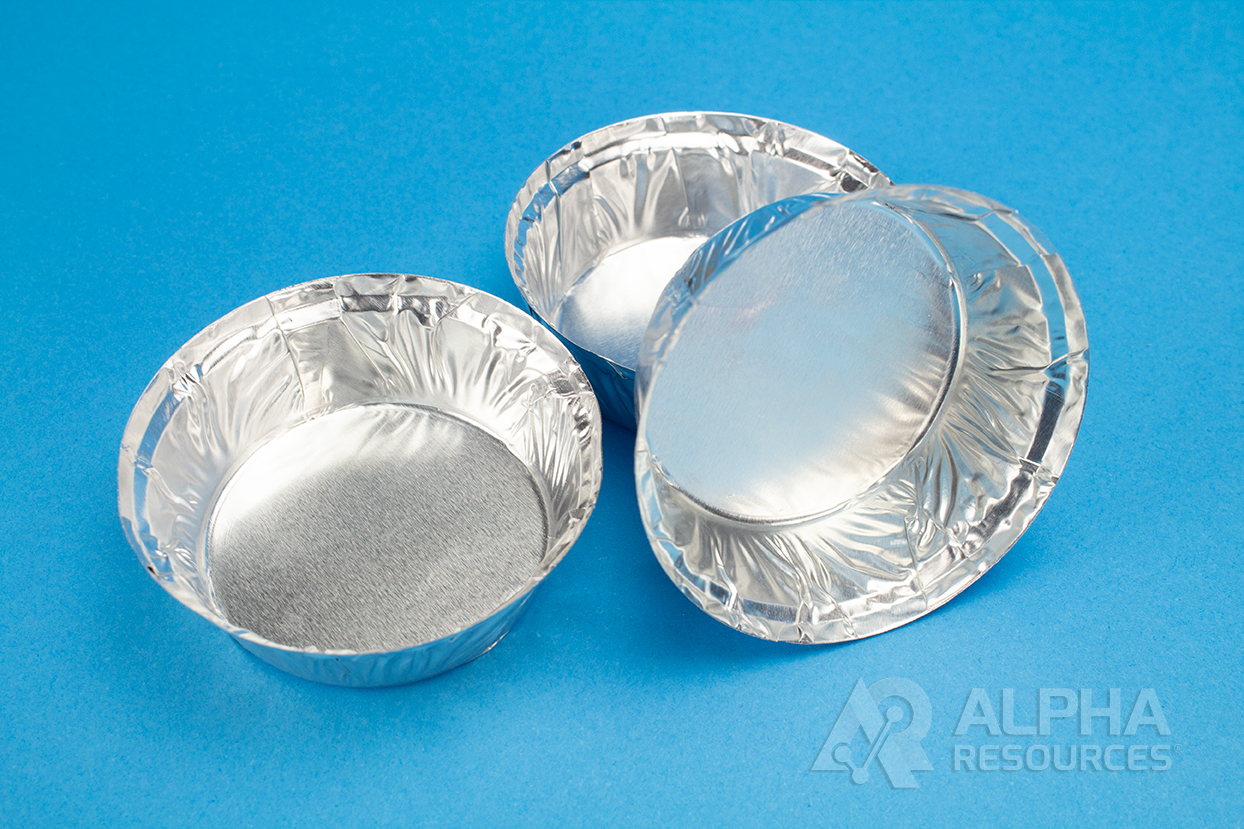 View Aluminum Foil Crucibles, 2.4in diameter 