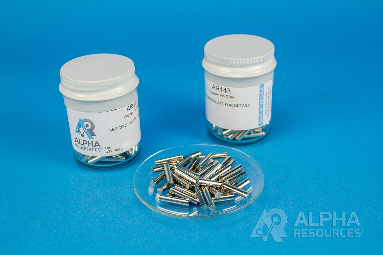 View Oxygen in Copper CRM (O= 0.00120%) - 1g Pin