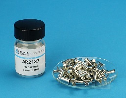 View Smooth Wall Tin Capsule (H=8mm, D=3.5mm) Flat Bottom