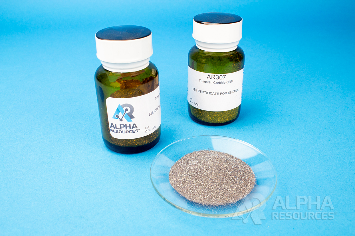 View Carbon and Sulfur in Tungsten Carbide CRM (C=6.12% S<0.0040%)