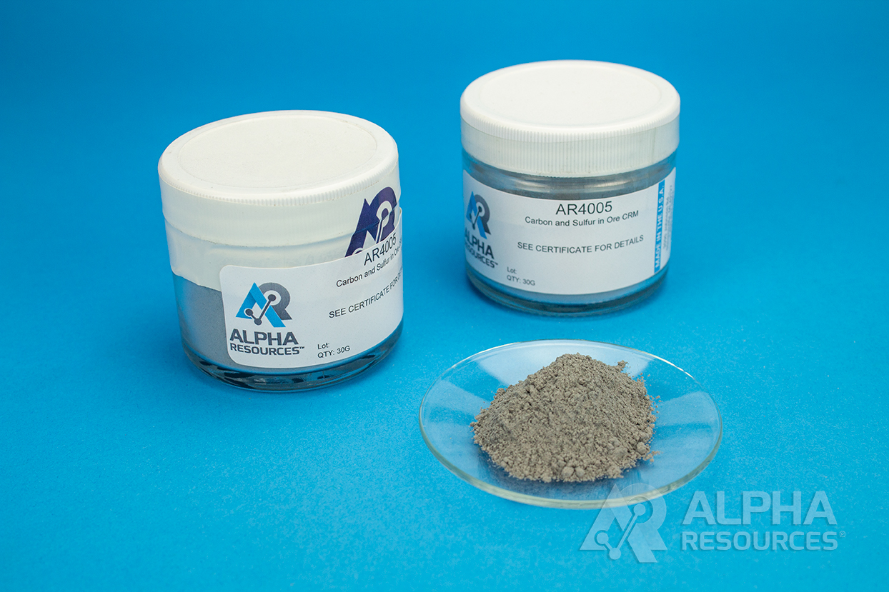 View Carbon and Sulfur in Ore CRM (C= 1.62% S= 1.56%)