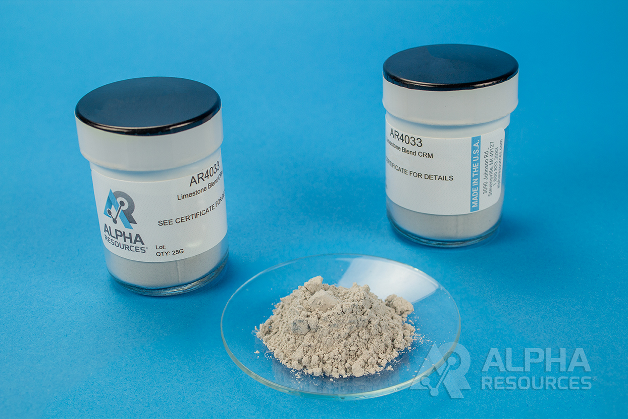 View Carbon and Sulfur in Limestone Blend CRM (C=2.89%, S=0.067%)