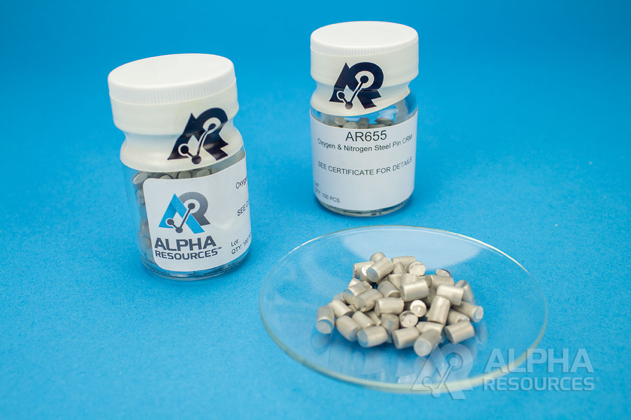 View Oxygen and Nitrogen in Steel CRM (O= 0.0053%, N= 0.375%) - 0.5g Pin