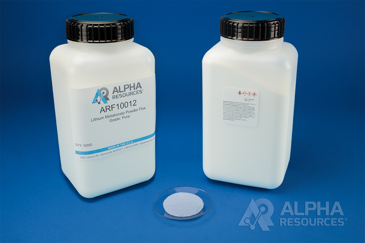View Lithium Metaborate Powder Flux, Grade Pure