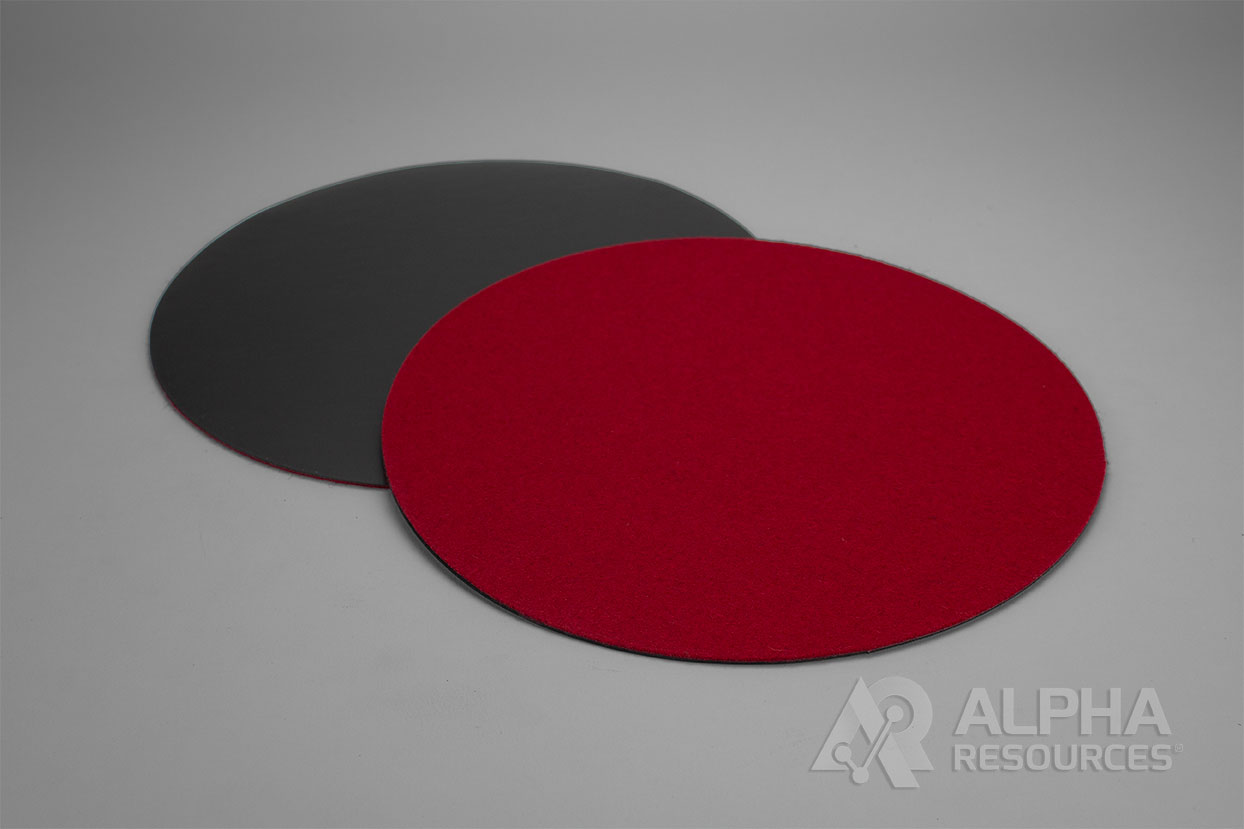 View Red Felt Magnetic Hold Disc W/Steel Rubber, 8in